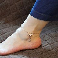 Best Chain Women&#039;s Sexy Barefoot Anklet Rose Gold Drop Crystal Ankle Bracelet