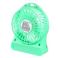 O-Best Batteries/USB Powered Portable Mini Air Conditioning Fan Chargeable Hand-held No Leaf Fan Air Conditioner... N17