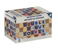 Double Donut Breakfast Blend Coffee, in Recyclable Single Serve Cups for Keurig K-Cup Brewers, 24 Count N3