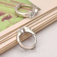 New Women Lady 925 Sterling Silver Crystal Rhinestone Ear Stud Dangle Earrings N5