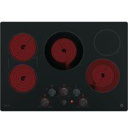 PP7030DJBB 30" Built in Electric Cooktop with 5 Radiant Cooking Elements, Front Center Control Knobs, Hot Surface... N2