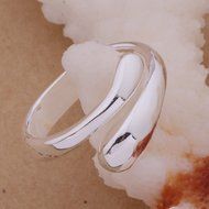 Fashion 925 Silver Plated Jewelry Set Bracelet Necklace Ring Hook Oval Earrings N8