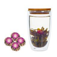 Elitea&reg; 12 Pieces Premium Grade Jasmine Blossom Blooming Flowering Flower Tea Balls (Assorted 6 Blooming Styles) N11