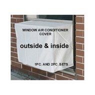 Window air conditioner covers - Window/thru Wall - 2PC SET - Outdoor/Indoor - 21W x 15H x 15D AND 21W x 15H x...