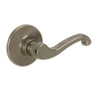 Schlage Dexter 1-3/8-in to 1-3/4-in Antique Brass Single Cylinder Lever Entry Door Interior Handles by Schlage...