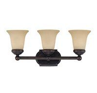 Savoy House 8P-60500-3-13 Bath with Opal Glass Shades, English Bronze Finish by Savoy House