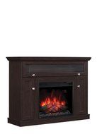 Windsor TV Stand with 23" Electric Fireplace, Oak Espresso