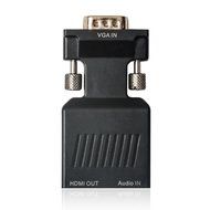 VGA to HDMI Adapter, VANDESAIL&reg; HDMI Female to VGA Male Converter Gold Plated Plug with Audio Cable for PC HDTV...