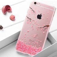 iPhone 5S Case, iPhone SE Case, PHEZEN Clear Soft TPU Protective Case Back Cover with Beautiful Cherry Blossom... N11