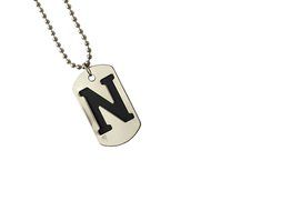 Storite Fashion "N"Locket/Nackless Metal Finish-Size 5X3Cm