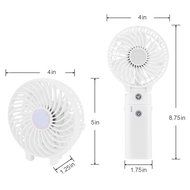DOIOWN Handheld Portable Table Mini Fan Battery Rechargeable (Blue) N11