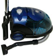 Emer Botticelli Dual Bag or Bagless Canister 1400 watts Hepa Canister Vacuum Blue - Corded N3