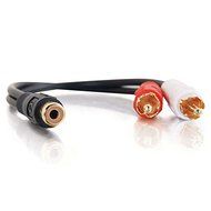 C2G / Cables To Go 03177 Value Series RCA Mono Male to Two RCA Stereo Female Y-Cable -6 Inch Black N6