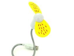 Travel Usb Fans for Computer Charging Treasure Orange Yellow Colors N5