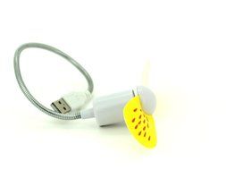 Travel Usb Fans for Computer Charging Treasure Orange Yellow Colors N6