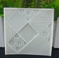 Vivin Patchwork Quilt Cake Mould Silicone Design Mat for Cake Decorating Cupcakes Sugarcraft Candies Pearl Fondant...
