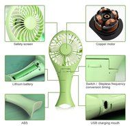 TIanNorth&reg; Portable Handheld Mermaid Fans Rechargeable Air Conditioner Usb Housing Fan 1500mAH Air Conditioning... N2