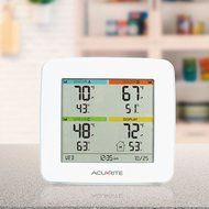 AcuRite Indoor Temperature &amp; Humidity Station With 3 Sensors N9