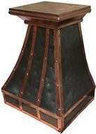 Zinc Kitchen Hood Wall Mount (dark smooth, 54")