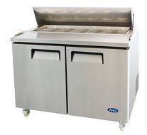Atosa USA MSF8306 Stainless Steel Mega Top Sandwich/Salad Prep Table 48-Inch Two Door Refrigerator