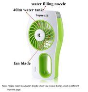 Topwell USB Mini Misting Fan Built-in Rechargeable Misting Fan Handheld Personal Cooling Mist Humidifier for Home... N10
