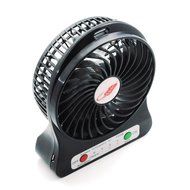 Happy-top&reg; 4-inch Vanes 3 Speeds Mini Hand Held Portable USB Fan with 18650 Rechargeable Battery and USB Cable... N18