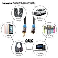 AUX Audio Cable, INNOVAA Universal Stereo Audio Male to Female 3.5mm AUX Cable - 15 Feet N3