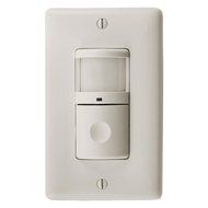 Hubbell ATP2000LA Adaptive Technology, Passive Infrared Wall Switch, 1200 sq. ft. Coverage, Light Almond