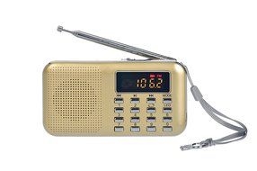 TimornTM Fashion Stereo Sound FM Radio Support TF Card / USB Disk with LED Screen Display Suitable for Mobile...