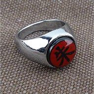 Tint Naruto Akatsuki Itachi Uchiha Suzaku Silver Cosplay Ring