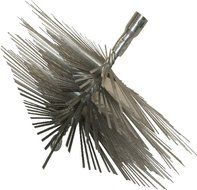 Rutland MSFT-77 7 in. X 7 in. Square Master Sweep Flat Wire Brush Head With Tlc Torque Lock Connector