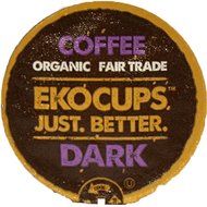 EKOCUPS Artisan Organic Dark Coffee, Dark Roast, in Recyclable Single Serve Cups for Keurig K-cup Brewers, 40... N2