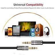 Keluoer Slim 3.5mm Premium Auxiliary Audio Cable AUX Cable for Headphones, iPods, iPhones, iPads, Home / Car Stereos... N2