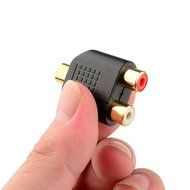 Cable Matters 5-Pack, Gold Plated 3-RCA Coupler N42