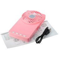 ELEGIANT Hand-held USB Rechargable 3 Speeds Portable Mini USB Summer Cooling Fan Personal Pocket Fan blue N17