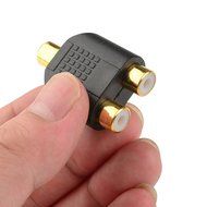 Cable Matters 5-Pack, Gold Plated 3-RCA Coupler N45