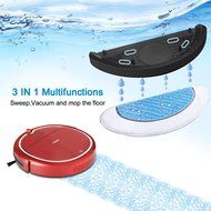 Haier Robot Vacuum Cleaner Floor Cleaner with Self Charging and Wet Mop with Remote Control Blue N16
