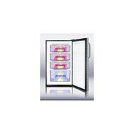 Summit FS408BL7DPL: Commercially listed 20" wide counter height all-freezer, -20(degree) C capable with a lock...