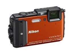 Nikon Coolpix AW130 Shock &amp; Waterproof GPS Digital Camera (Orange) - International Version