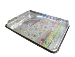 Eco-Foil Half Sheet Cake Pan &amp; Lid (3-pack)