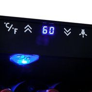AKDY 16 Bottle Single Zone Thermoelectric Freestanding Wine Cooler Cellar Chiller Refrigerator Fridge Quiet Operation