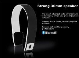 Sisun colorful 2ch Stereo Audio wireless bluetooth V3.0 headset with mp3 player (Pink)