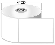 1 Inch Core - 3 x 4.75 Zebra Compatible Direct Thermal Labels 2 Rolls for Zebra Desktop Printer GC420d GC420t...