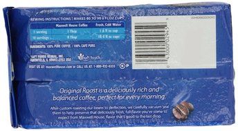 Maxwell House Ground Coffee Canister, Wake Up Roast, 30.65 Ounce N53