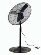 Air King 9124 24-Inch 1/4-Horsepower Industrial Grade Pedestal Fan with 5,130-CFM, Black Finish N4