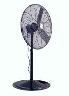 Air King 9124 24-Inch 1/4-Horsepower Industrial Grade Pedestal Fan with 5,130-CFM, Black Finish N5