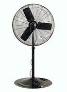 Air King 9124 24-Inch 1/4-Horsepower Industrial Grade Pedestal Fan with 5,130-CFM, Black Finish N6
