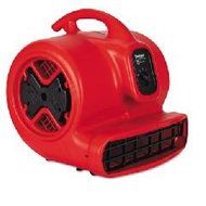 * Commercial Three-Speed Air Mover, 1/2 hp Motor, 20 Ibs, Red/Black