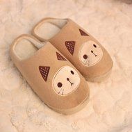 AutumnFall Women Soft Warm Indoor Candy Colors Cotton Slippers Home Anti-slip Shoes (40, Pink) N29