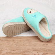 AutumnFall Women Soft Warm Indoor Candy Colors Cotton Slippers Home Anti-slip Shoes (40, Pink) N31